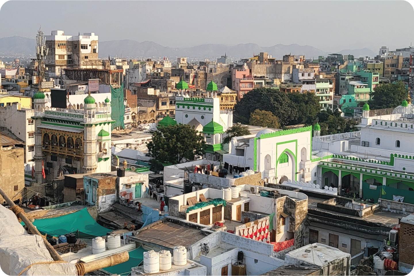Elegant dining area at Hotel Madni Royale Ajmer